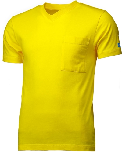 T-shirt Col en V, 170gr.