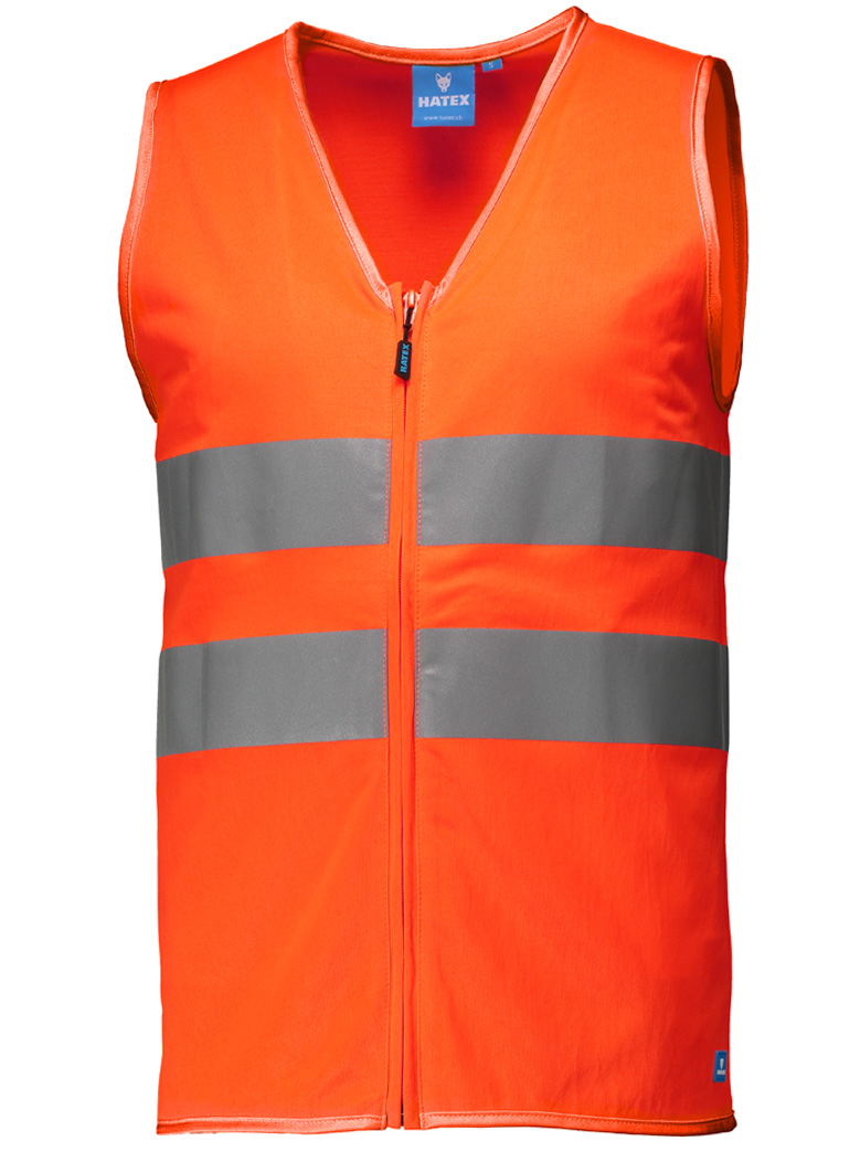 Gilet haute visibilitéavec fermeture éclair