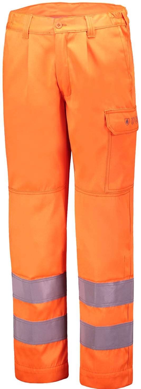 Pantalon de soudeur haute visibilité Cl.2, entrej.80cm, retardateur de flamme