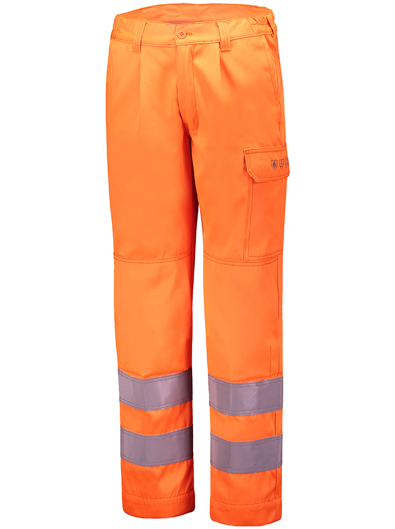 Pantalon de soudeur haute visibilitéCl.2, entrej.80cm, retardateur de flamme