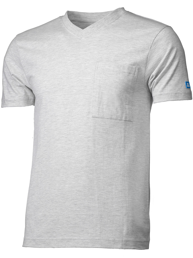 T-shirt Avec viscose, col en V, 180gr.