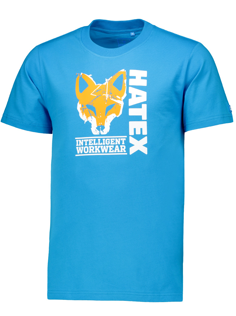 T-Shirt renard orange, Col rond