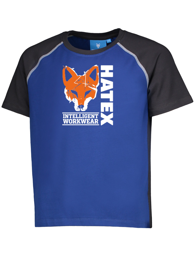 T-Shirt renard orange, Col rond