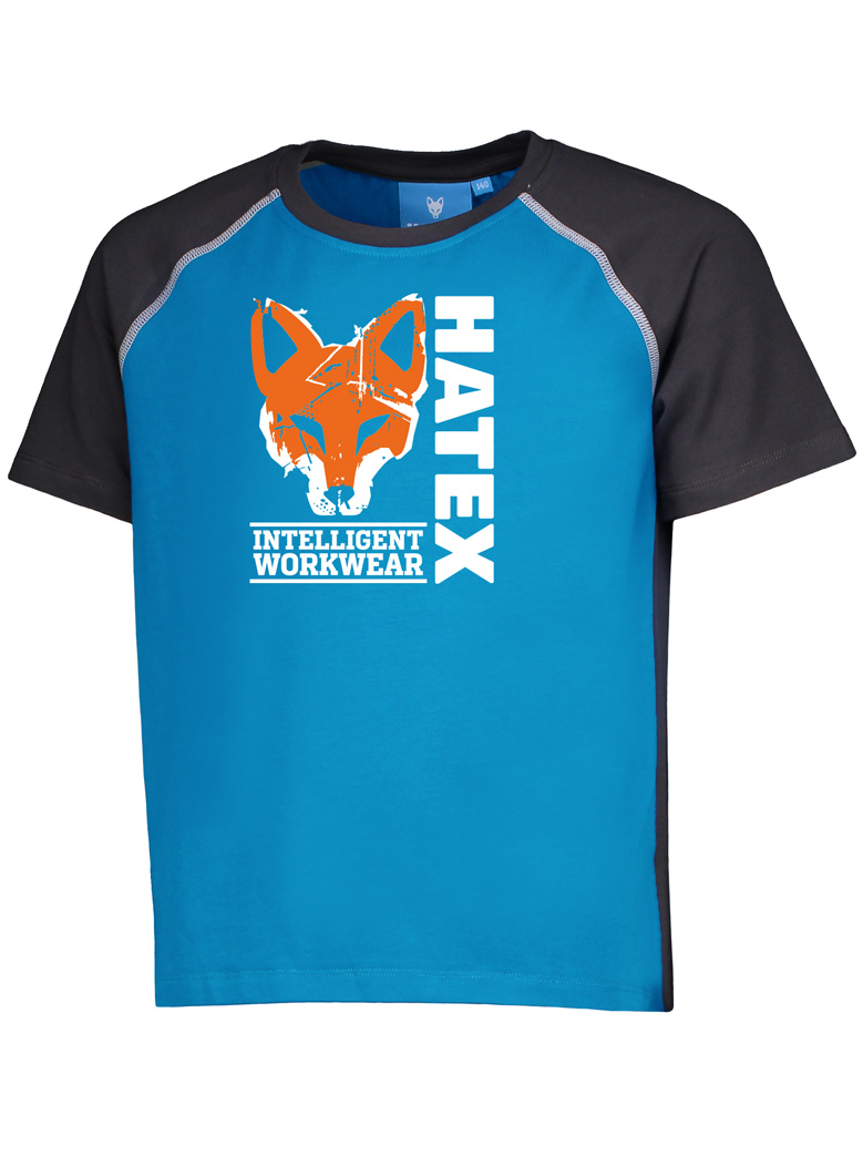 T-Shirt renard orange, Col rond