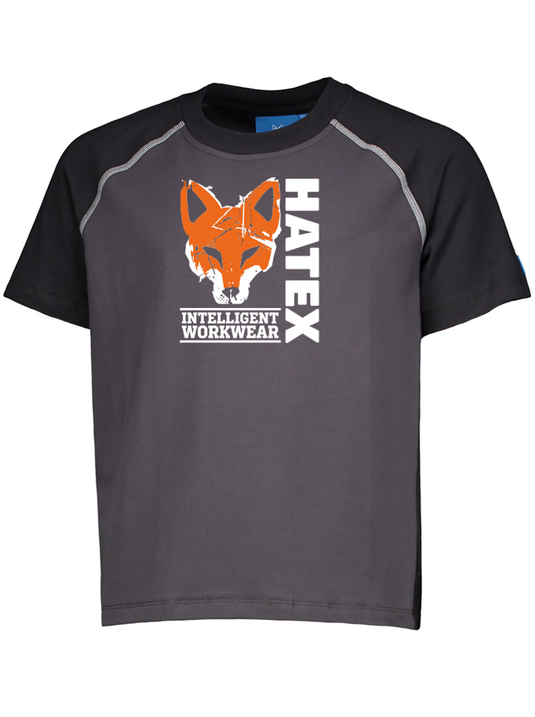 T-Shirt renard orange, Col rond