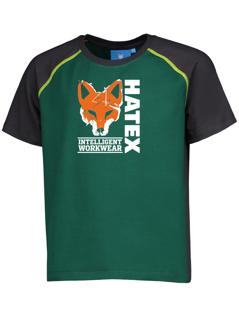 T-Shirt renard orange, Col rond