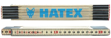 Hatex Schwedenmeter Holz, 2m, cyan